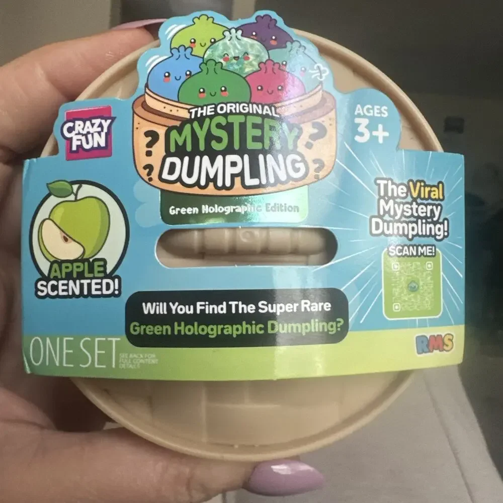 RMS Original Mystery Dumpling Apple Scented Pink Squeeze Toy 3+ Open Pink